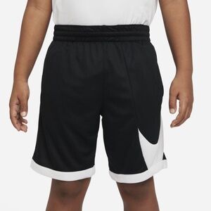 NWT L Nike Big Boys Dri-fit Standard-Fit Colorblocked Basketball Shorts